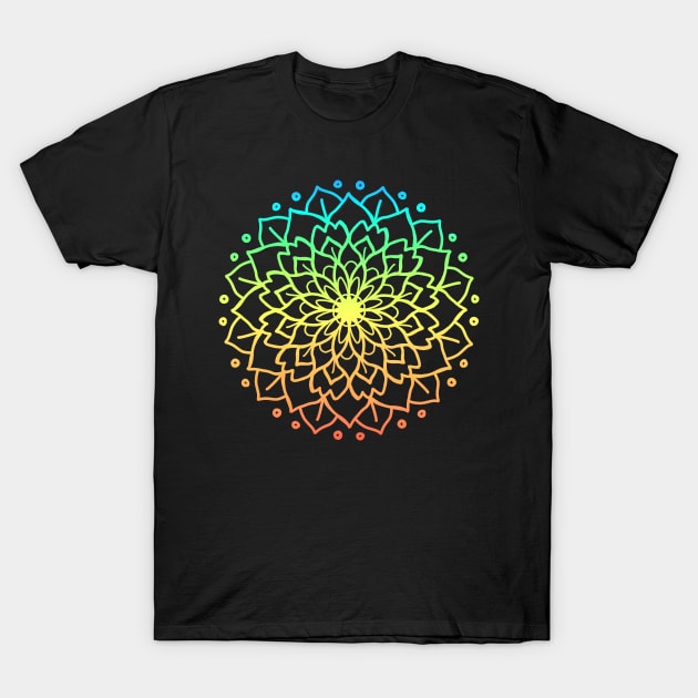 RAINBOW MANDALA T-Shirt by SianPosy